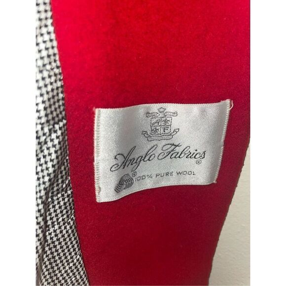 Vintage coats by Cattiva Anglo fabrics pure wool red luxe overcoat size medium - Picture 15 of 16